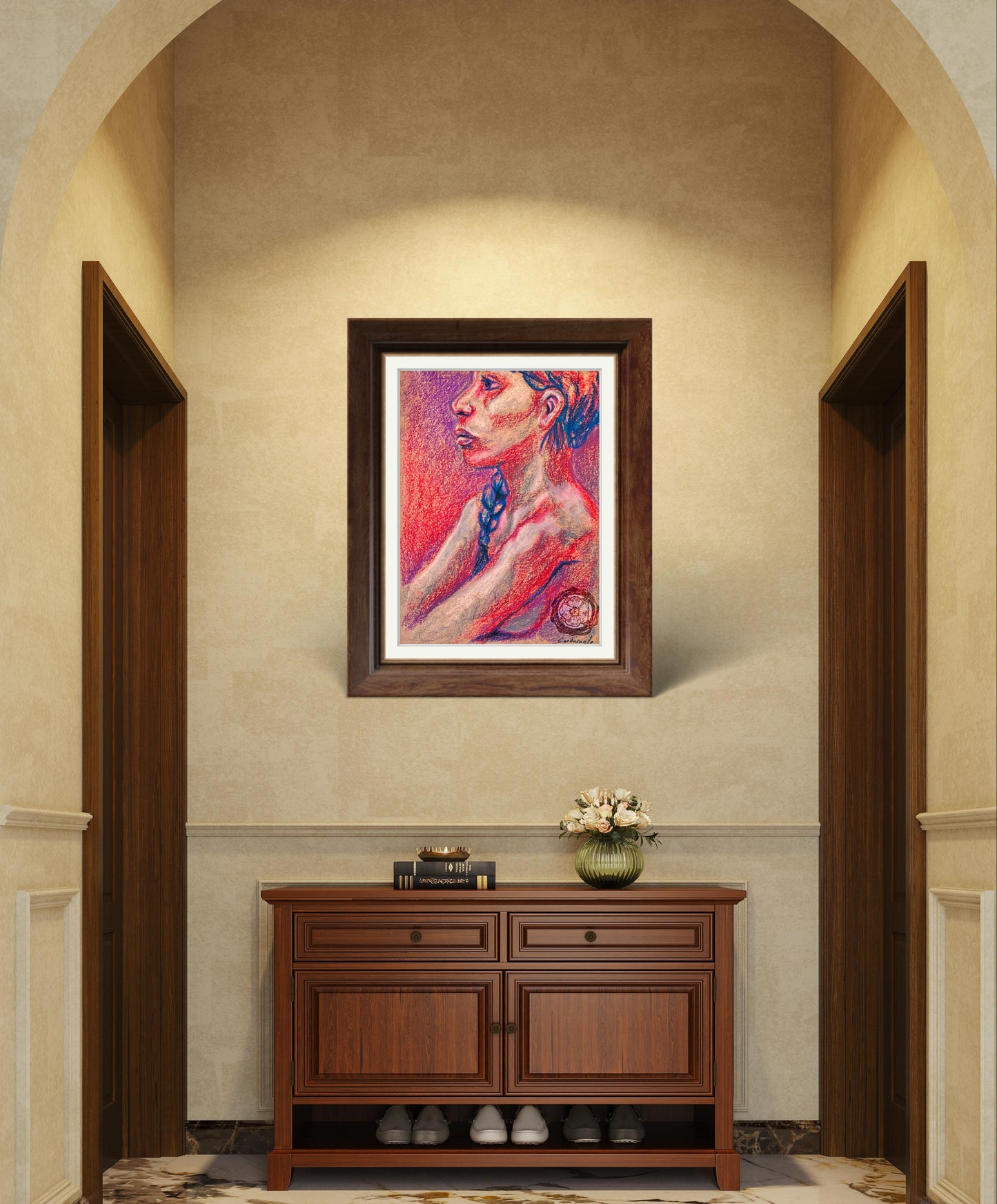 Oleo Pastel - ESTUDIO RETRATO 02