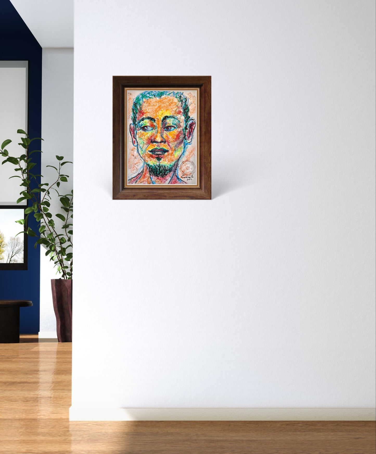 Oleo Pastel - ESTUDIO RETRATO 05