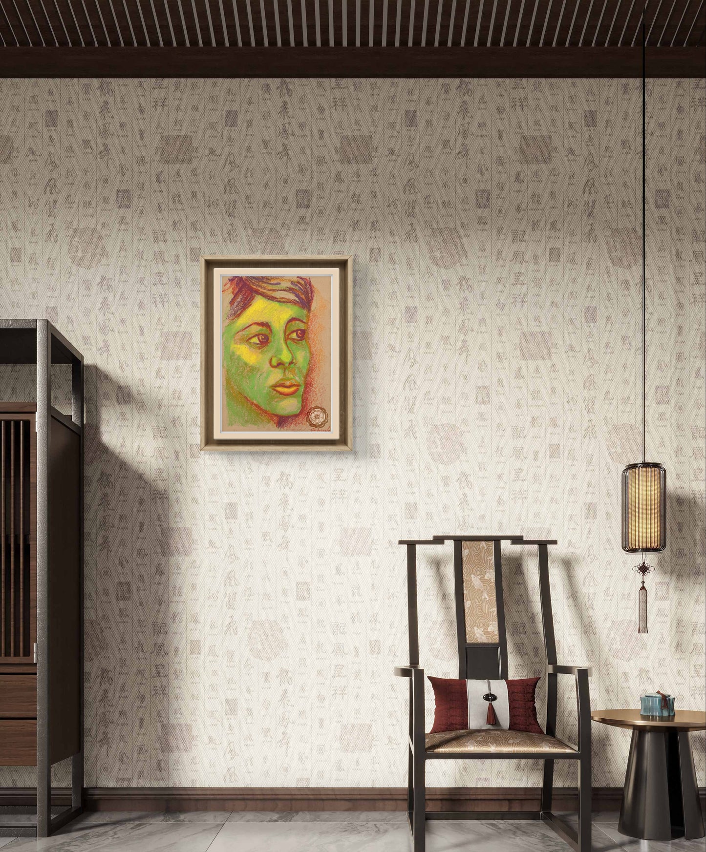 Oleo Pastel - ESTUDIO RETRATO 07