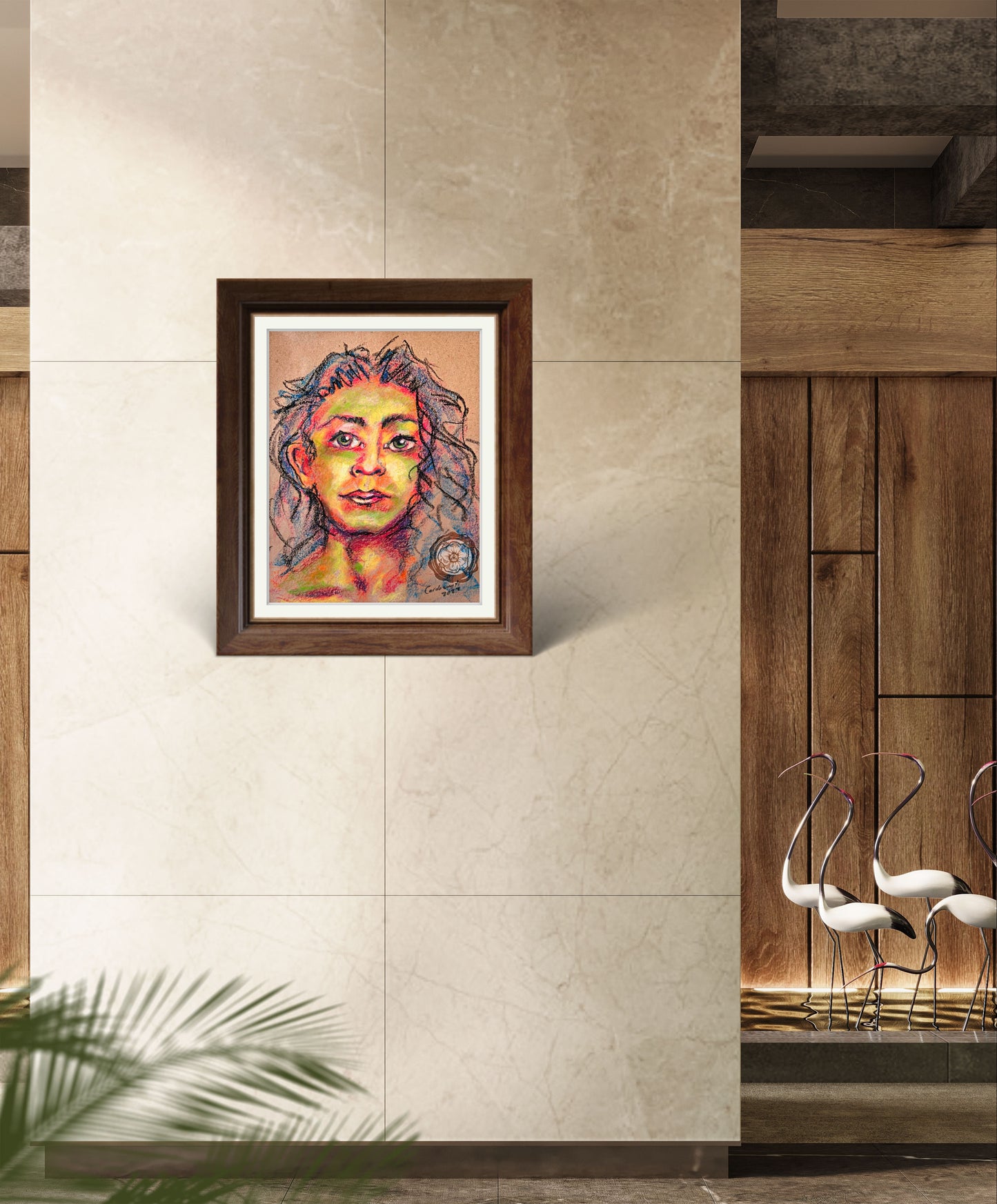 Oleo Pastel - ESTUDIO RETRATO 04