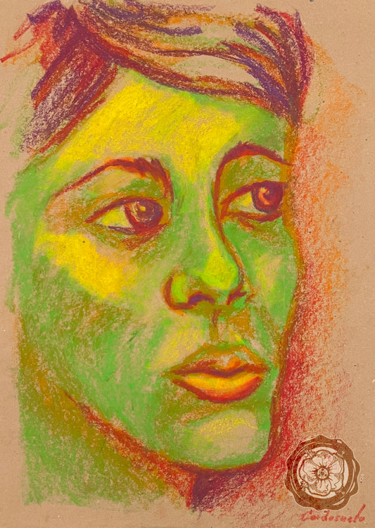 Oleo Pastel - ESTUDIO RETRATO 07