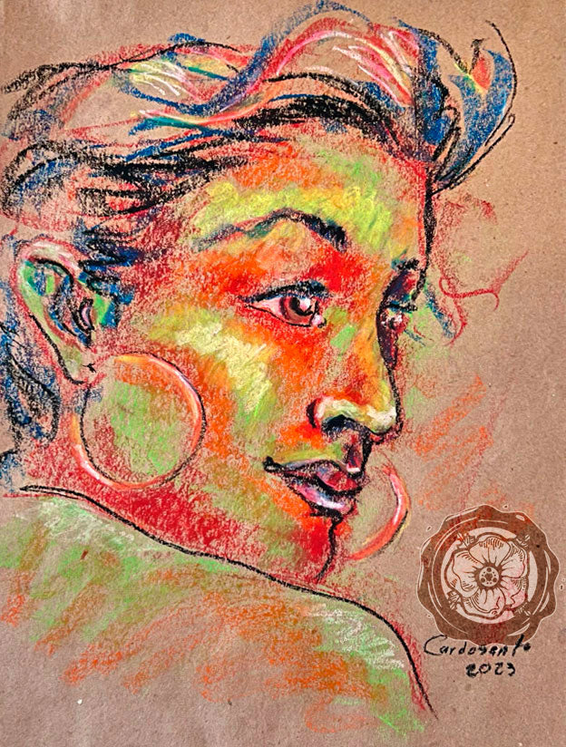 Oleo Pastel - ESTUDIO RETRATO 01