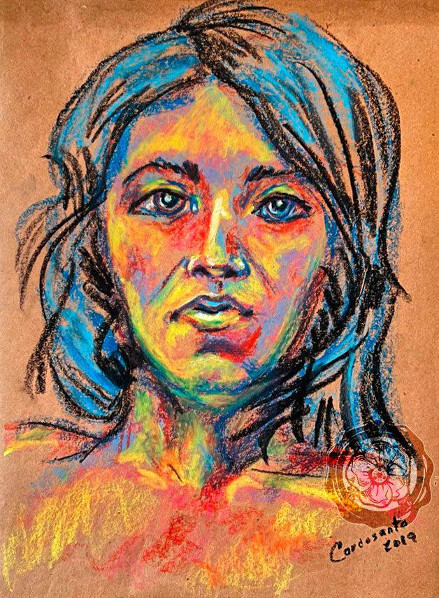 Oleo Pastel - ESTUDIO RETRATO 03